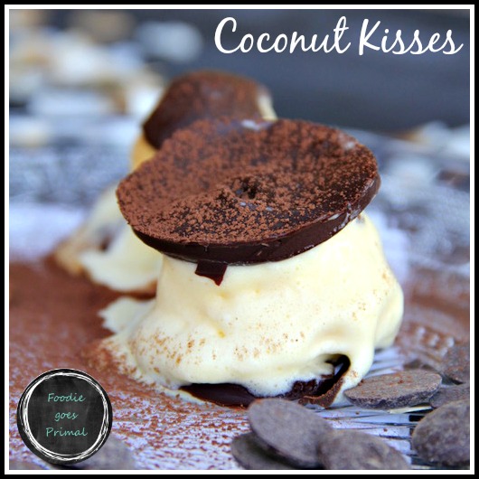 Coconut Ice Cream Kisses {Ice Cream, LCHF, Banting}