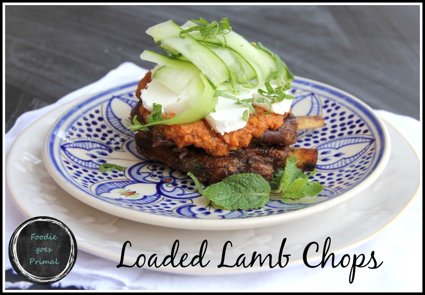 Loaded Lamb Chops {LCHF, Banting}